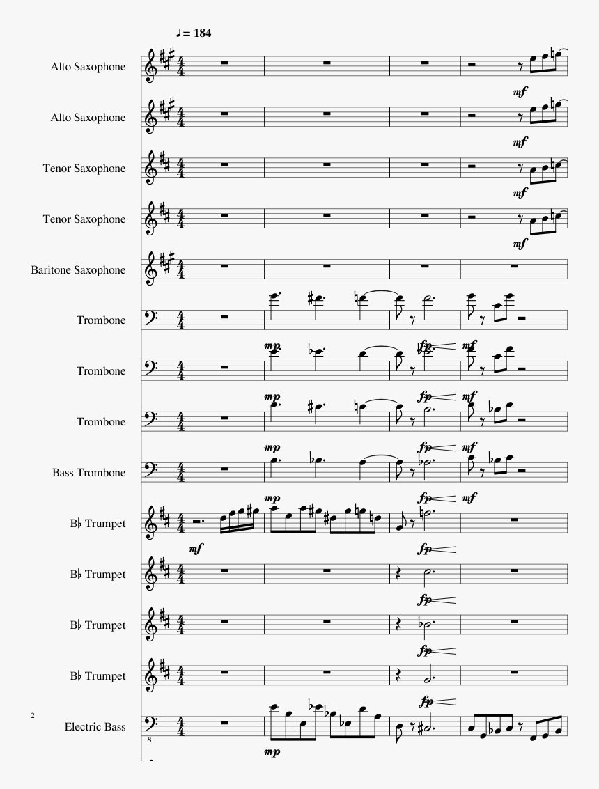 Highway To Hell Clarinet Sheet Music, HD Png Download