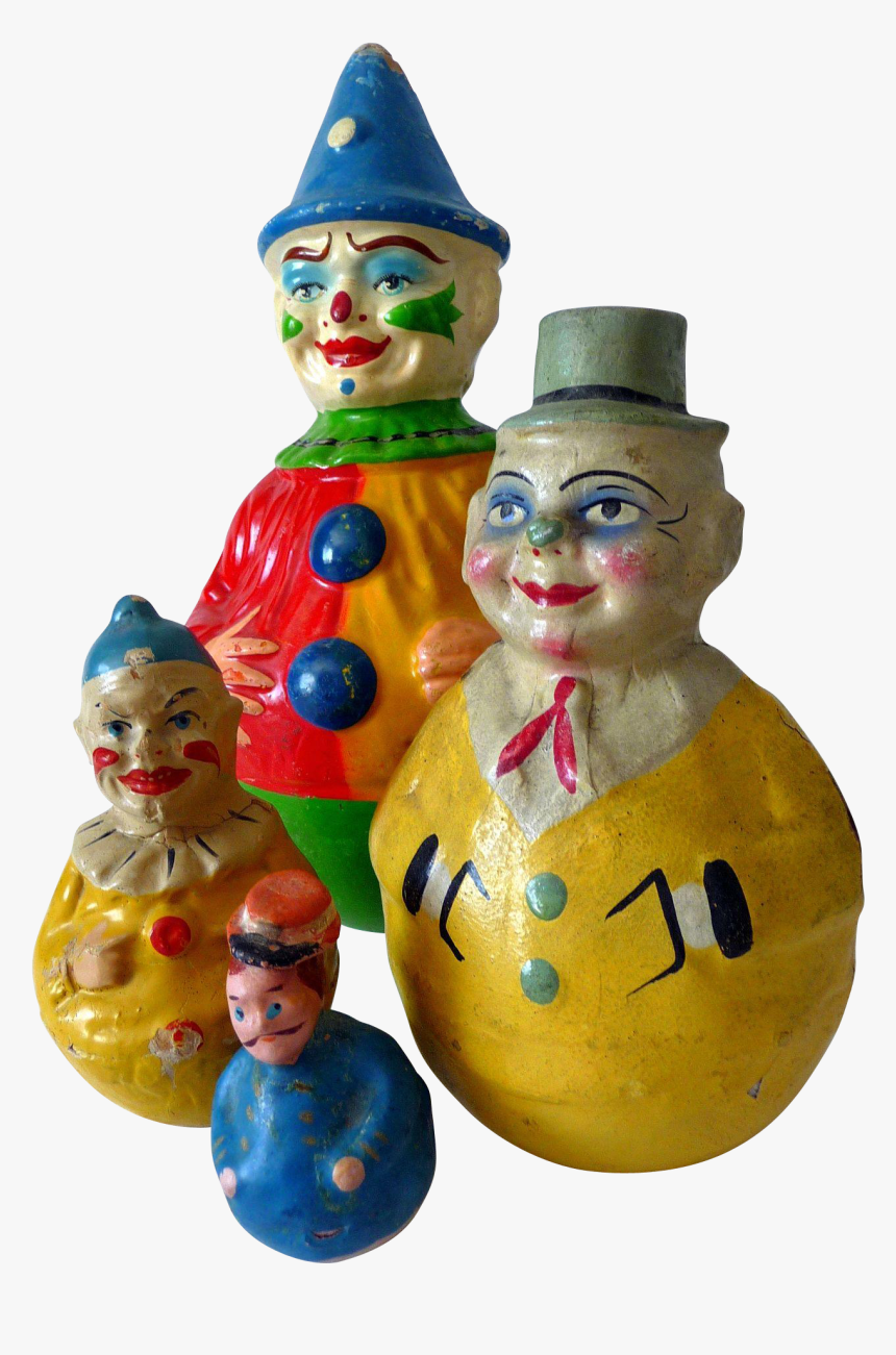 Vintage Toy Clown Png, Transparent Png