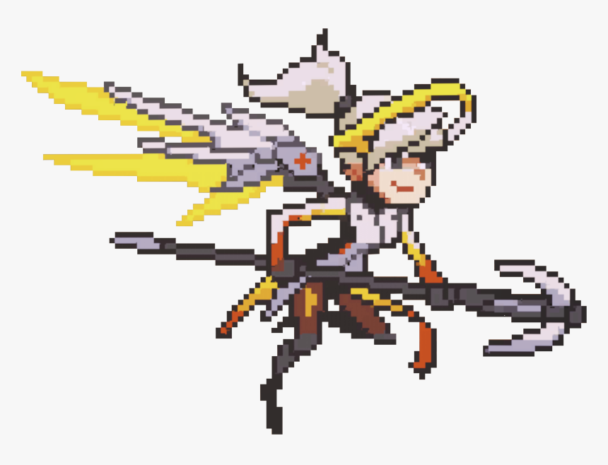 Spray Extraction Project Click - Overwatch Mercy Pixel Spray, HD Png Download