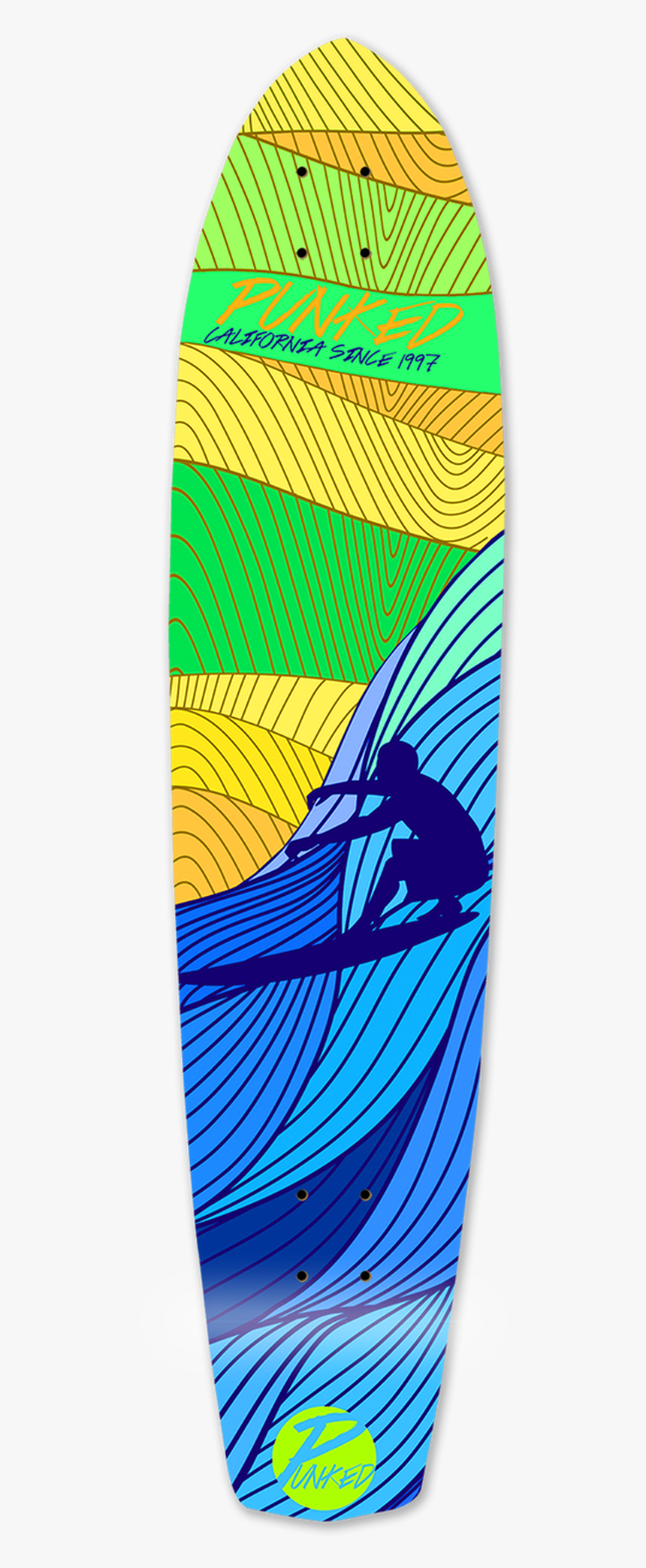 Slimkick Longboard Deck - Skateboard Deck, HD Png Download