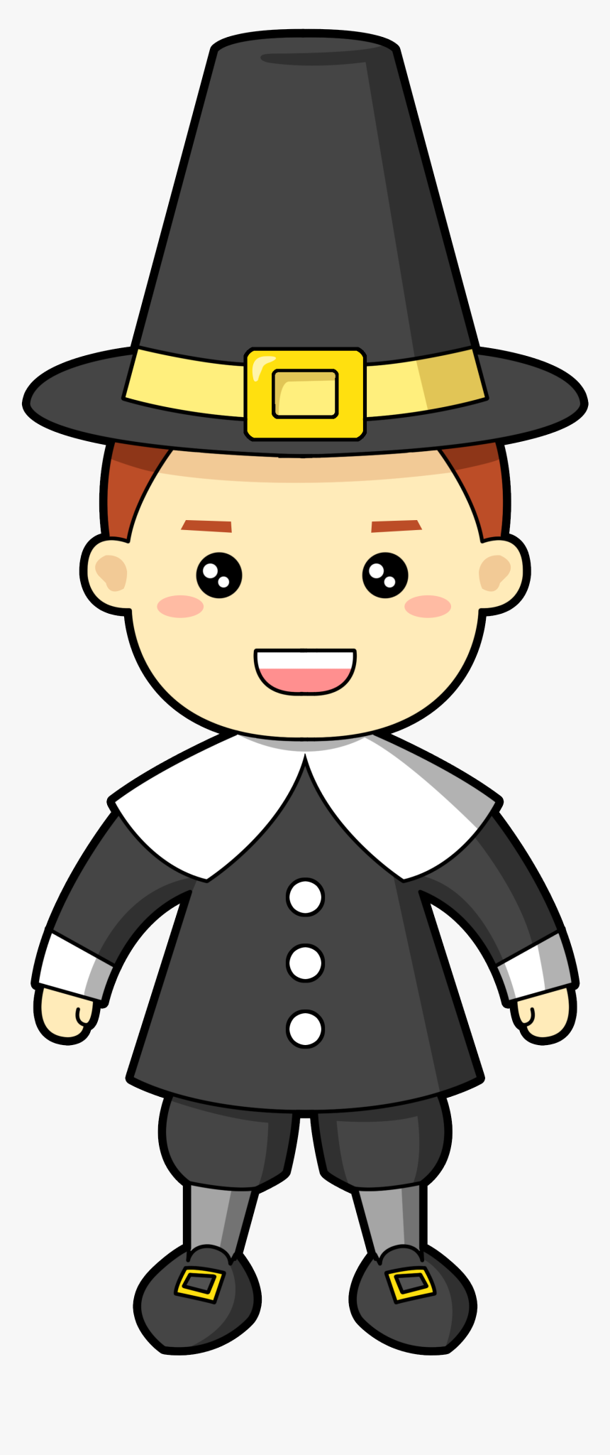 Clip Art Collection Of Free Animater - Pilgrim Clipart, HD Png Download