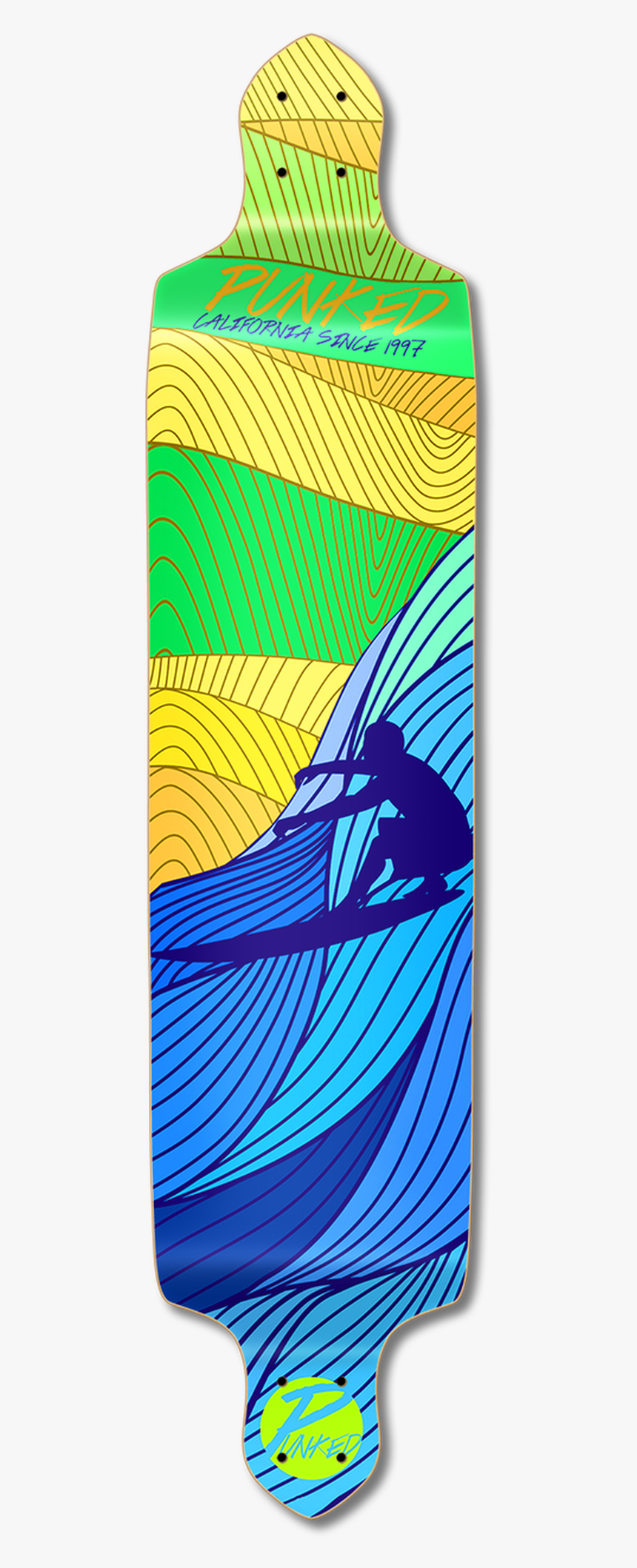 Drop Down Longboard Deck - Longboard, HD Png Download