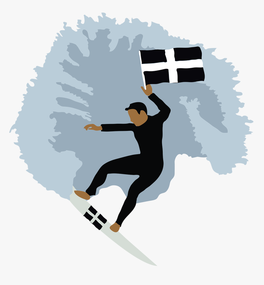 Logo Design By Ghostlytri0 For Surfs Up Cornwall - Illustration, HD Png Download