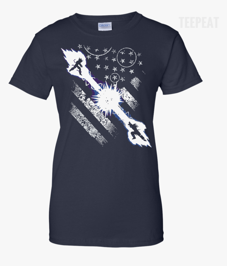 Goku Vs Vegeta Ladies Tee 
 Class - T-shirt, HD Png Download