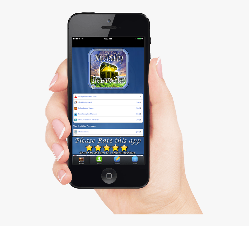 Treasure Chest Png -my Healthy Treasure Chest App Or - Hypnosis App, Transparent Png