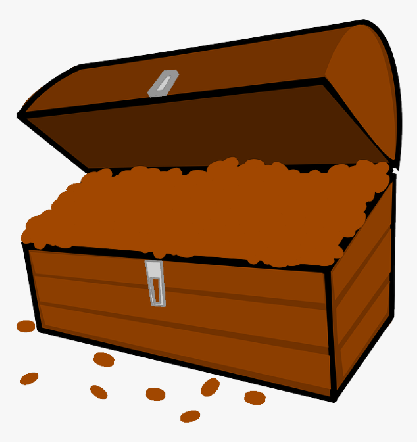 Gold, Pirates, Treasure, Money, Treasure Chest, Chest - Treasure, HD Png Download