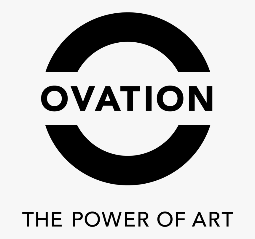 Ovation Logo Blk Plustagline - Circle, HD Png Download