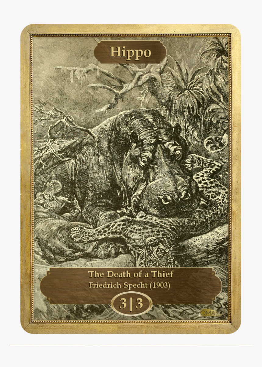3 3 Hippo Token, HD Png Download