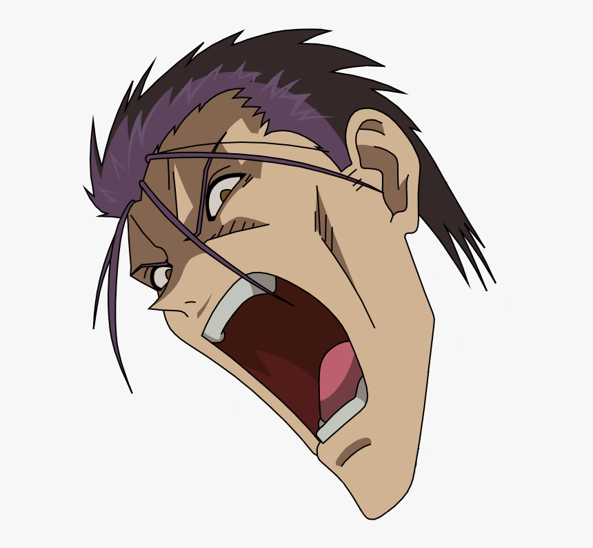 Sanosuke Sagara Kenshin Himura Face Facial Expression - Cartoon, HD Png Download