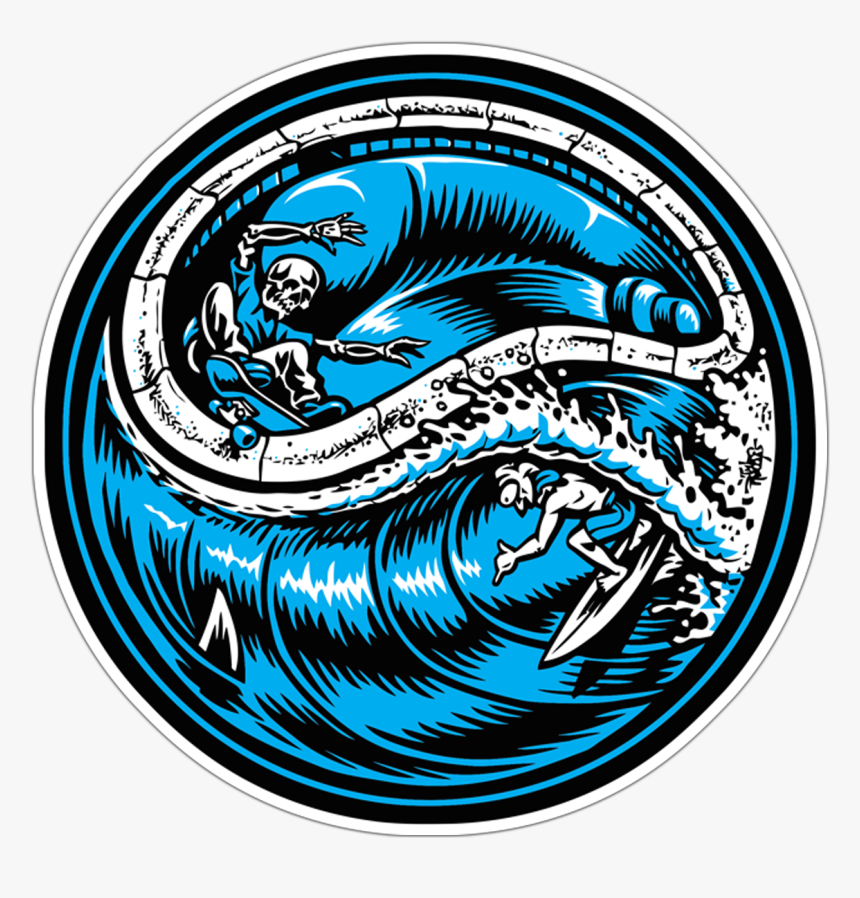 Haciendo Surf Con La Muerte - Jimbo Phillips Skate And Surf, HD Png Download