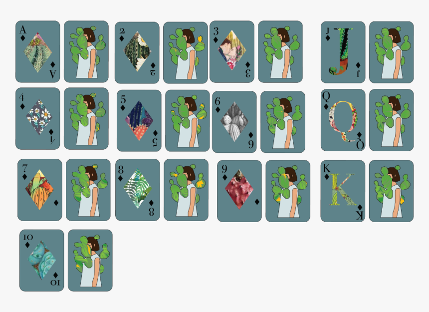 Baraja Variaciones De Cactus
en Esta Baraja Se Utilizaron, HD Png Download
