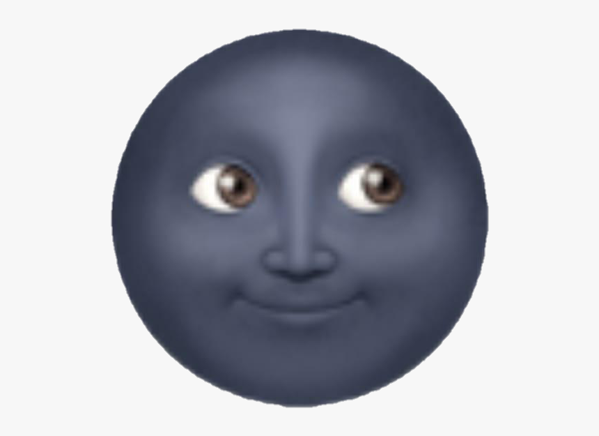 #emoji #moon #black #newmoon #darkmoonface #darkmoon - Instagram, HD Png Download