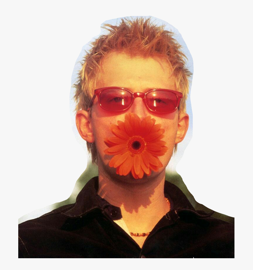 #thomyorke #radiohead - Thom Yorke With A Flower, HD Png Download