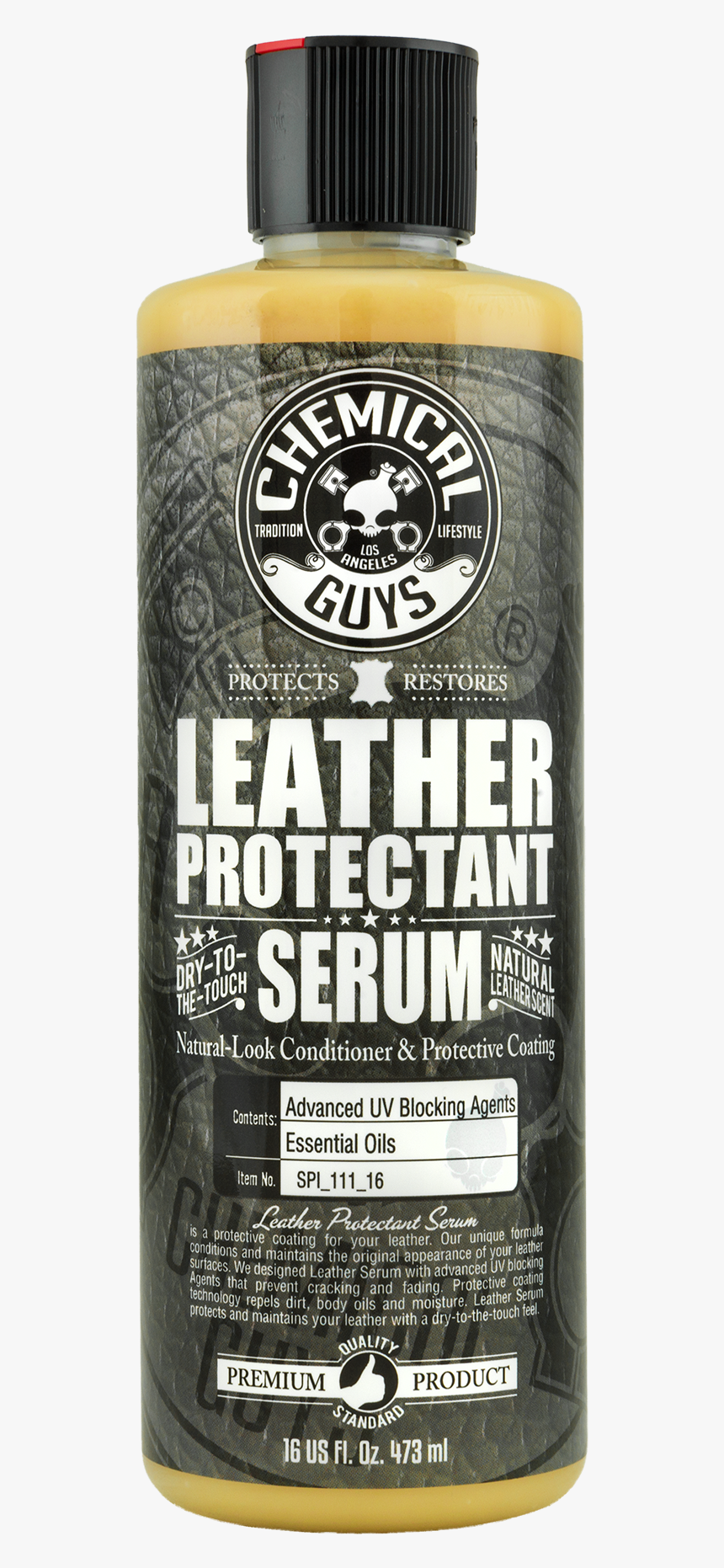 Leather Serum Protectant - Chemical Guys Leather Serum, HD Png Download