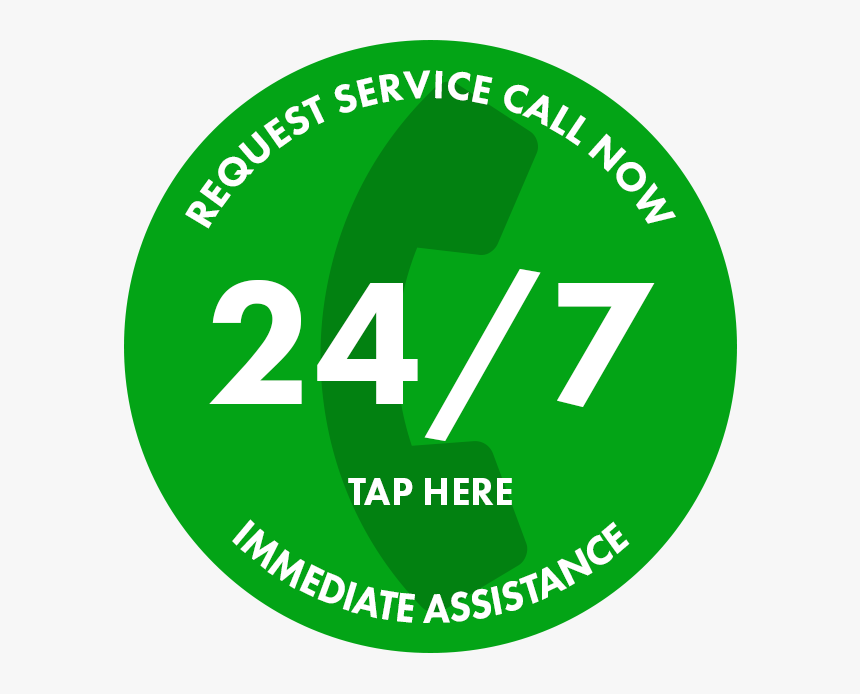 Emergency Services Button - Circle, HD Png Download