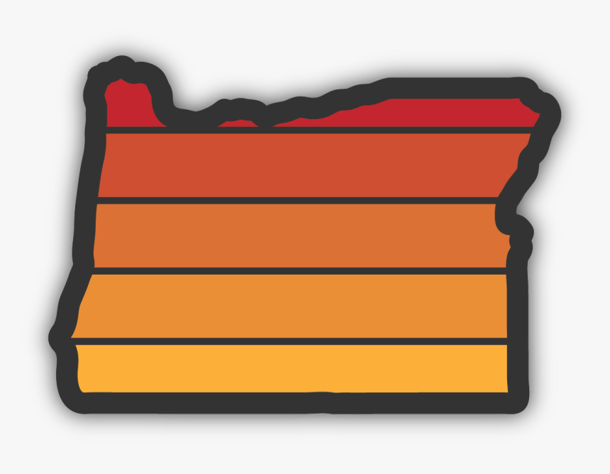 Oregon Sunset Sticker - Hardwood, HD Png Download