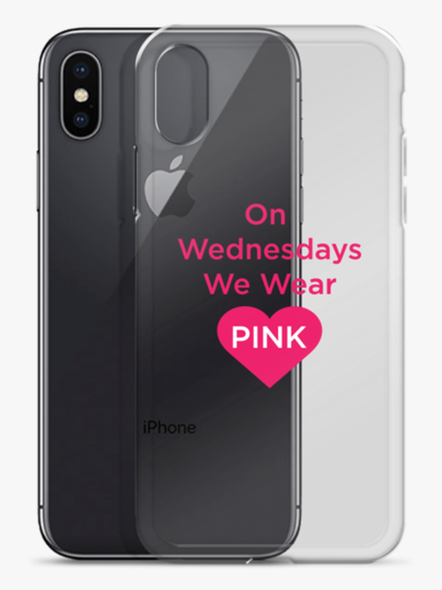 On Wednesday We Wear Pink Heart Iphone Case - Iphone, HD Png Download