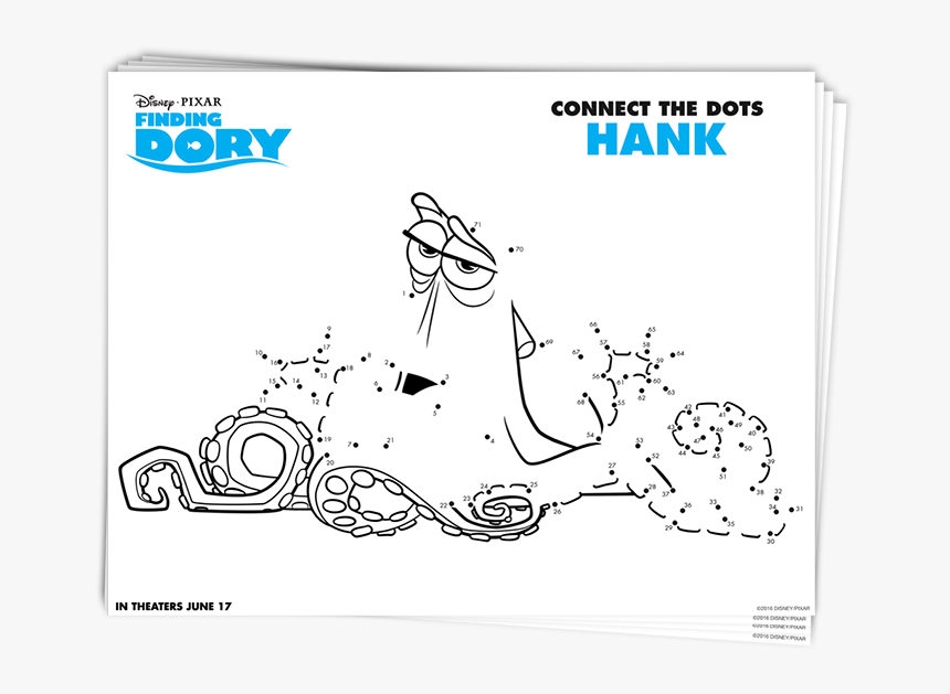 Coloring Finding Dory, HD Png Download