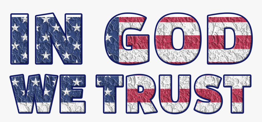 God We Trust Clip Art , Transparent Cartoons - Religious 4th Of July Png, Png Download