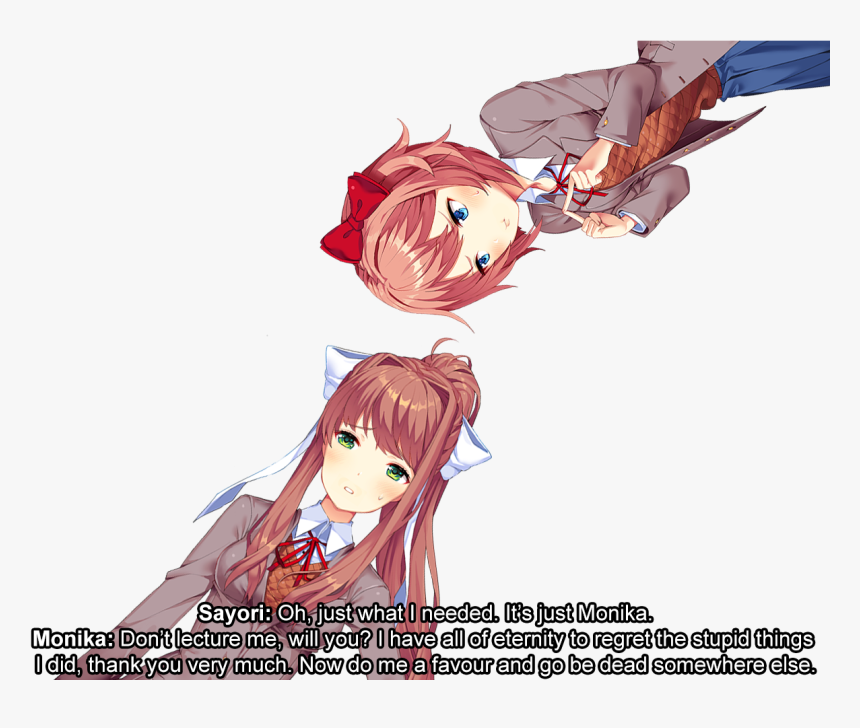 Doki Doki Literature Girls Hello Everyone - Monika Regret, HD Png Download