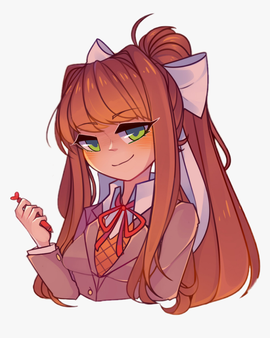 Ddlcmonika Ddlc Monika Yuriddlc Monikadokidoki Doki Doki Literature Club Hd Png Download Transparent Png Image Pngitem