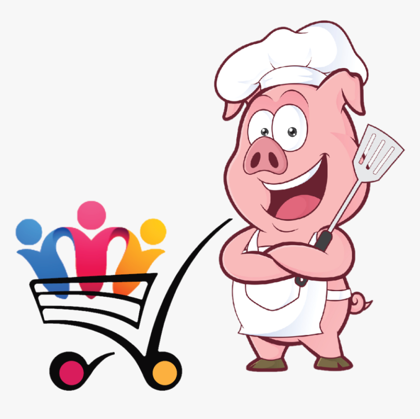 Bbq L2 - Pig With Thumbs Up, HD Png Download