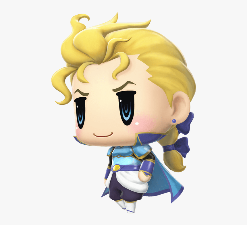 World Of Final Fantasy Character - Edgar World Of Final Fantasy, HD Png Download
