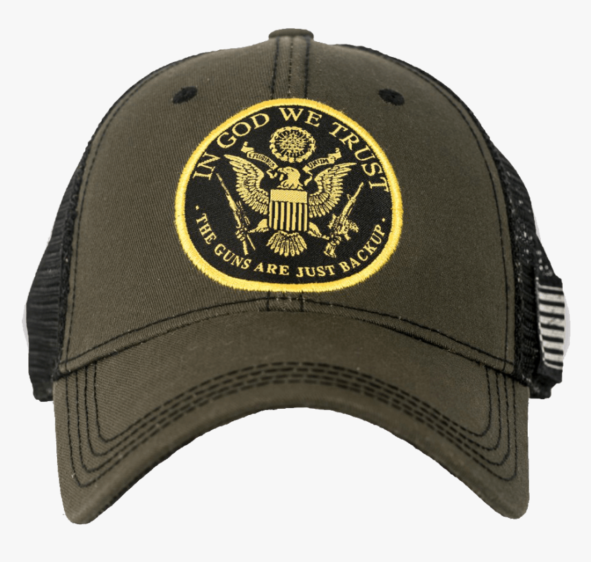 Men S In God We Trust Cap - God We Trust The Guns Are Just Backup, HD Png Download