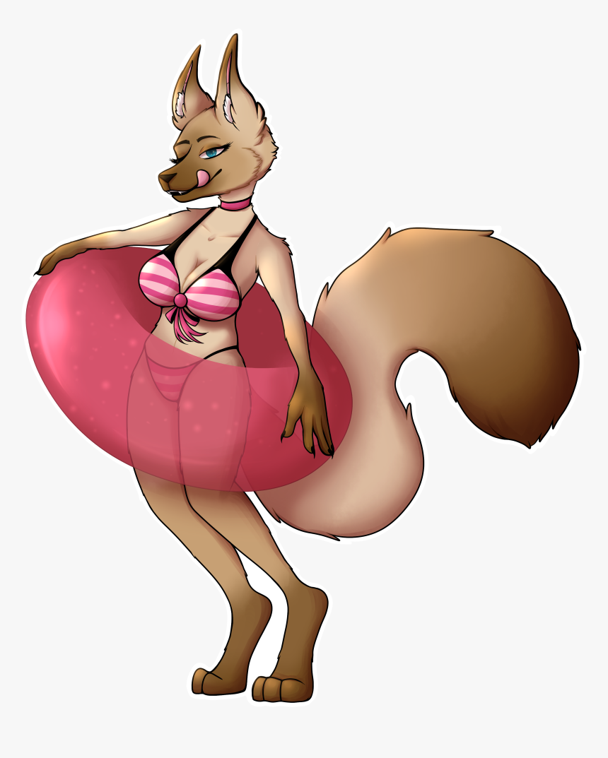 Summer Furry Commission - Furry Commission, HD Png Download