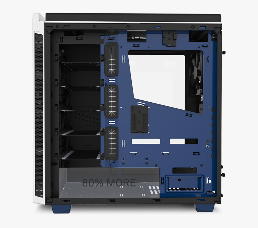 Large 8311d95ee6cd57ab - Nzxt H440 Blue, HD Png Download