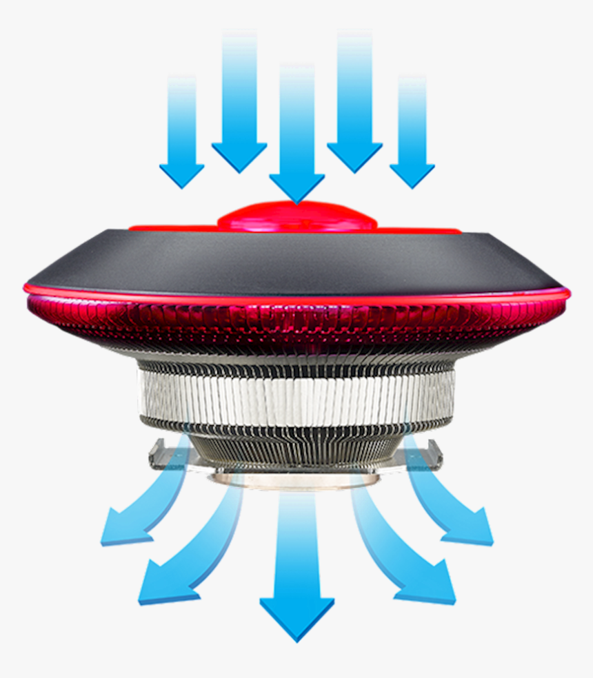 Top Down Air Flow Performance - Cooler Master Air G100m Processor Cooler, HD Png Download