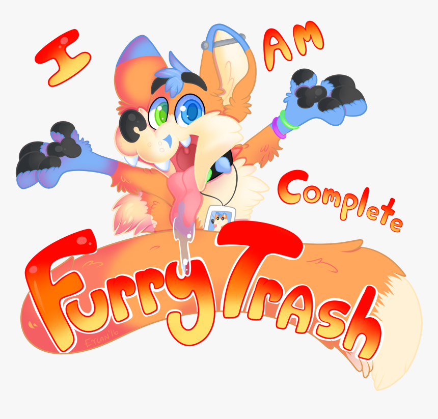 Transparent Furry Png - Am Furry Trash, Png Download