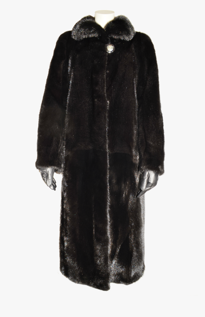 Long Black Fur Coat Png Image - Black Fur Coat Png, Transparent Png