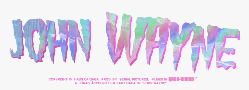 John Wayne Lady Gaga Png, Transparent Png