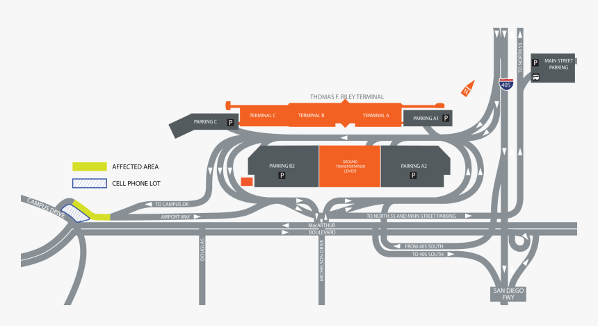 John Wayne Airport Pick Up, HD Png Download