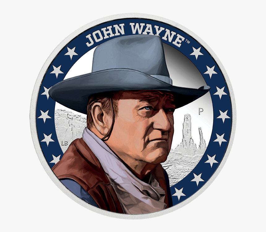 2020 1oz Tuvalu John Wayne 9999 Silver Proof Coin - John Wayne, HD Png Download