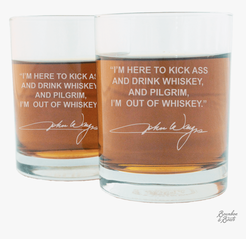 John Wayne Whiskey Glasses, HD Png Download