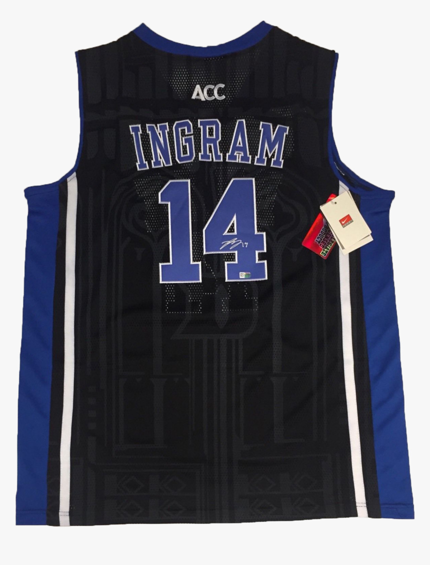 Brandon Ingram Autographed Black Duke Blue Devils Basketball - Vest, HD Png Download