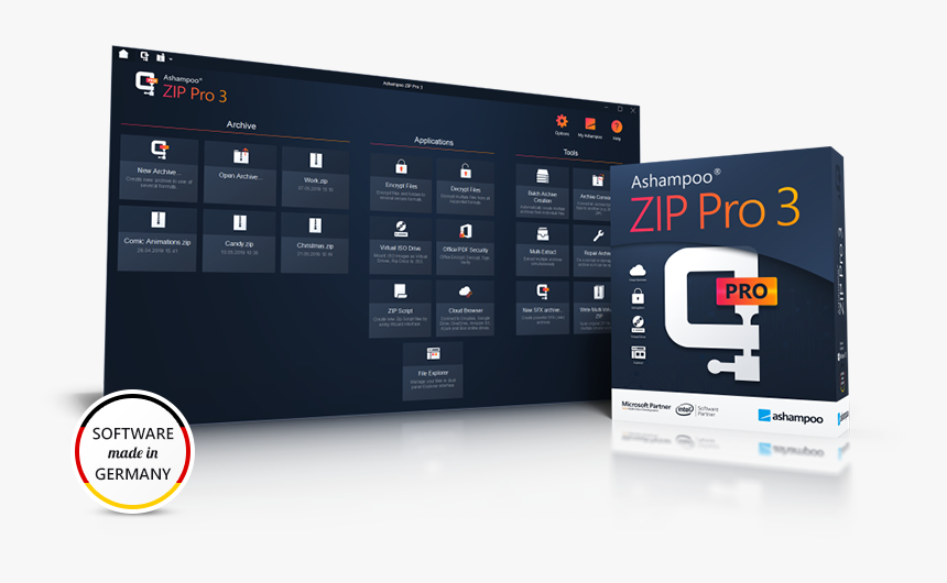 Ashampoo Zip Pro 3.0 25, HD Png Download