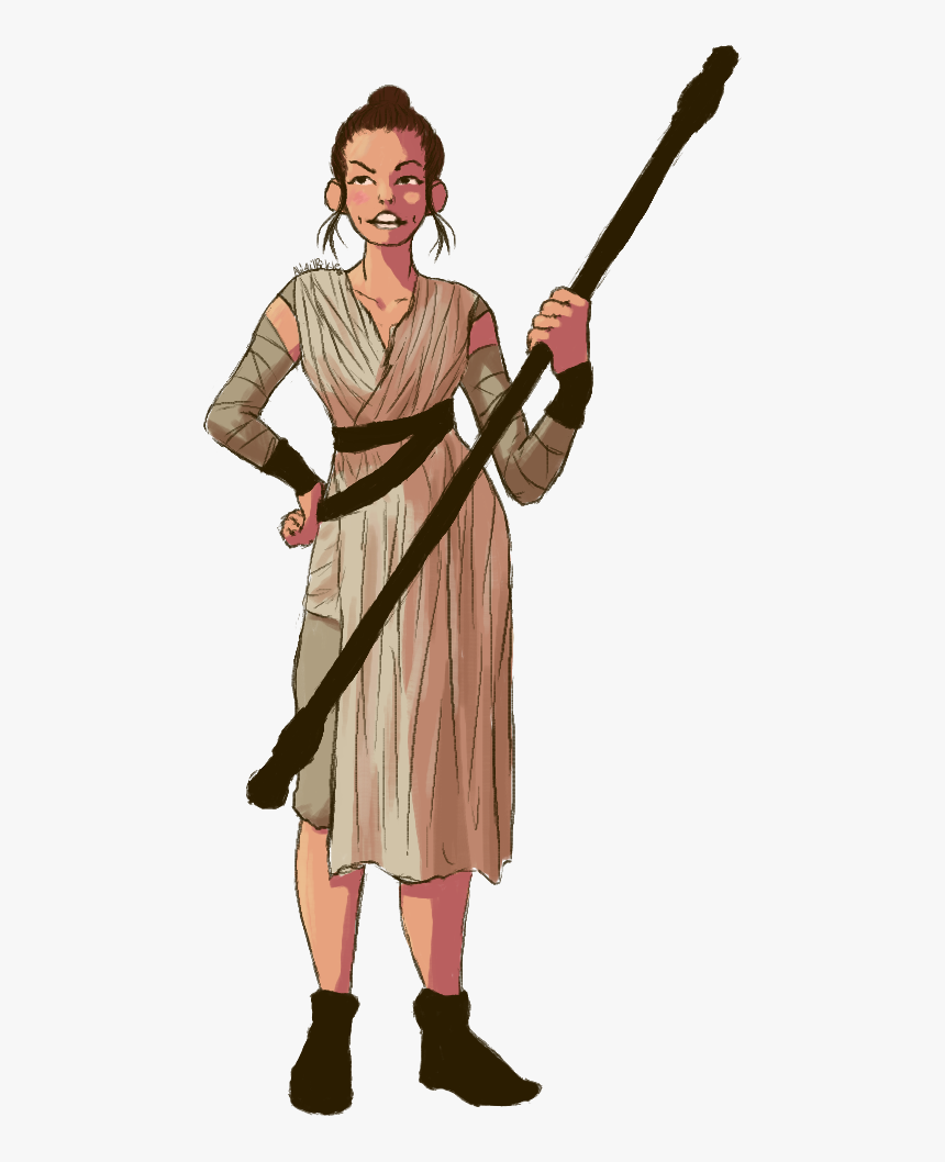Clone Wars Clipart At Getdrawings - Star Wars Rey Clipart, HD Png Download