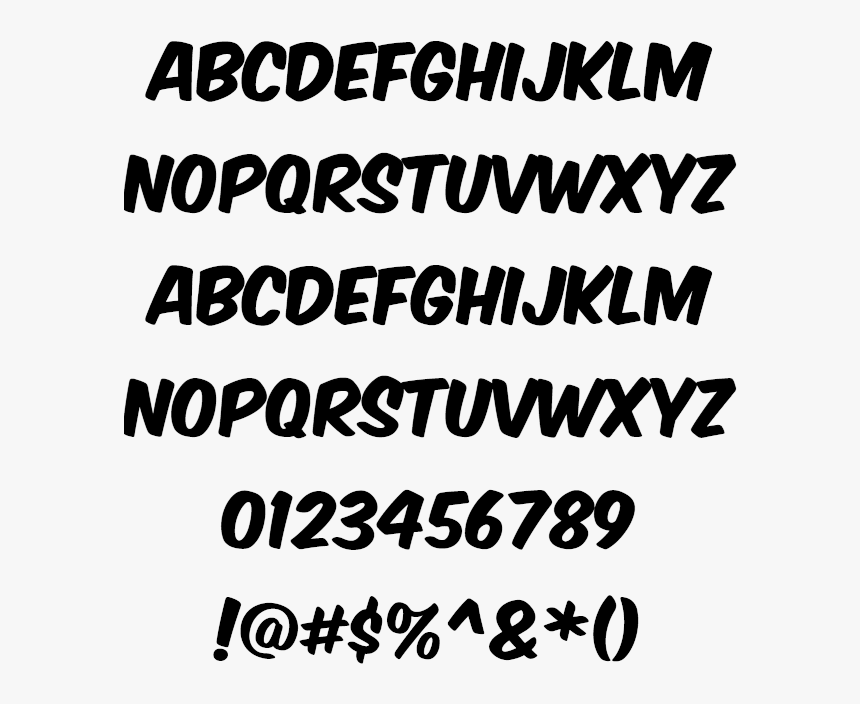 Komika Axis Example - Calligraphy, HD Png Download