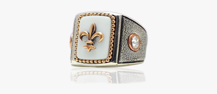 Fleur De Lis Mens Ring Kaan Art - Ring, HD Png Download