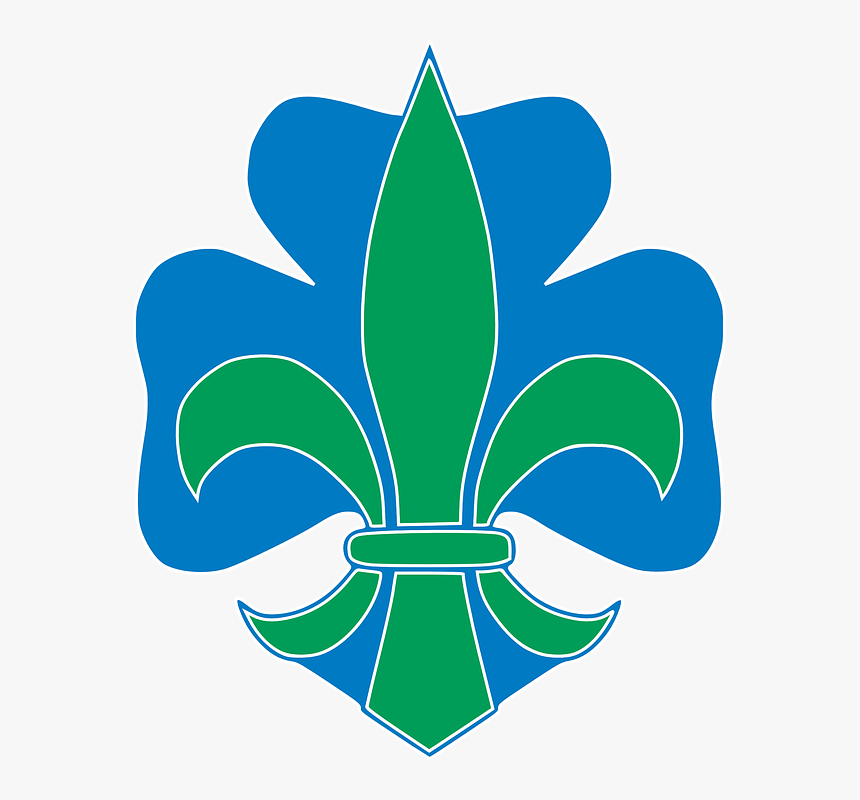 Blue And Green Fleur De Lis, HD Png Download