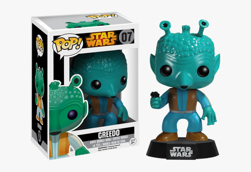 Greedo Vaulted Pop Vinyl Bobble Figure 
 Title Star - Greedo Funko Pop, HD Png Download