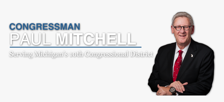 Congressman Paul Mitchell - Paul Mitchell Michigan Representative, HD Png Download