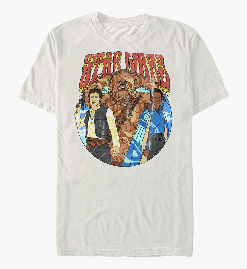 Han Solo Chewbacca Lando Calrissian Star Wars T-shirt - Chewbacca, HD Png Download