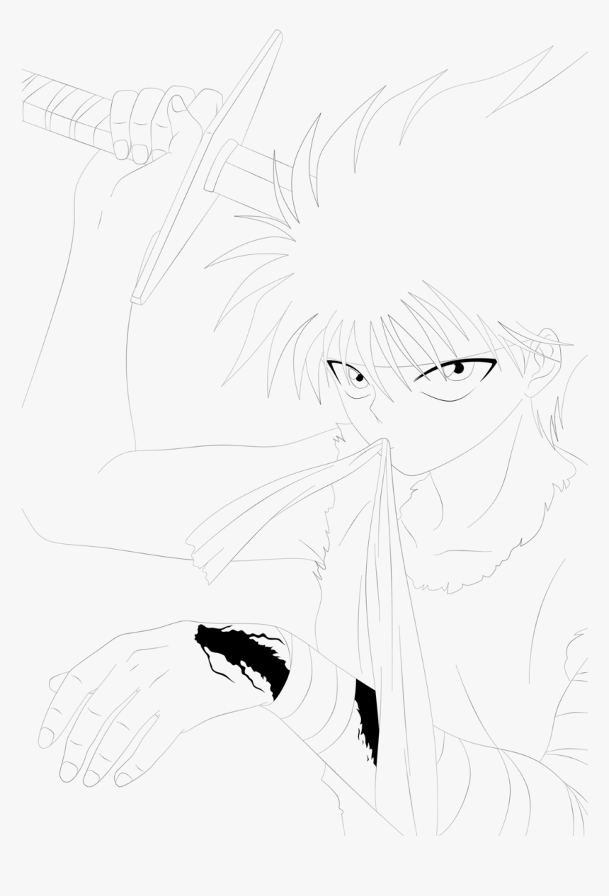 Yu Yu Hakusho Png -yu Yu Hakusho Hiei - Cartoon, Transparent Png