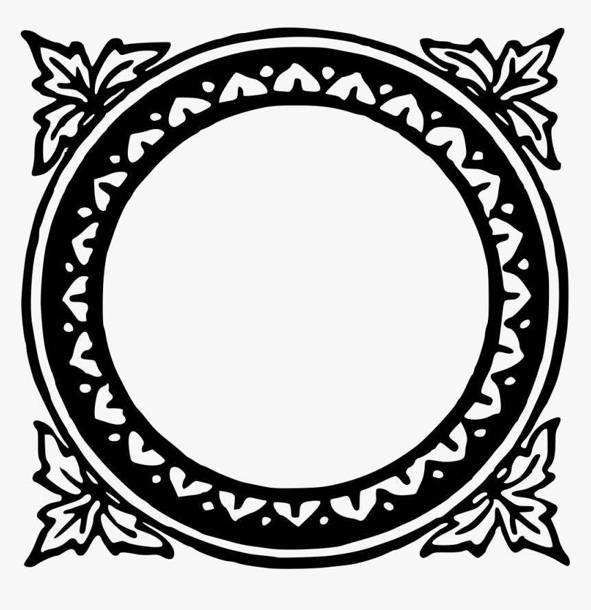 Decorative Flourish Ornament - Circle, HD Png Download