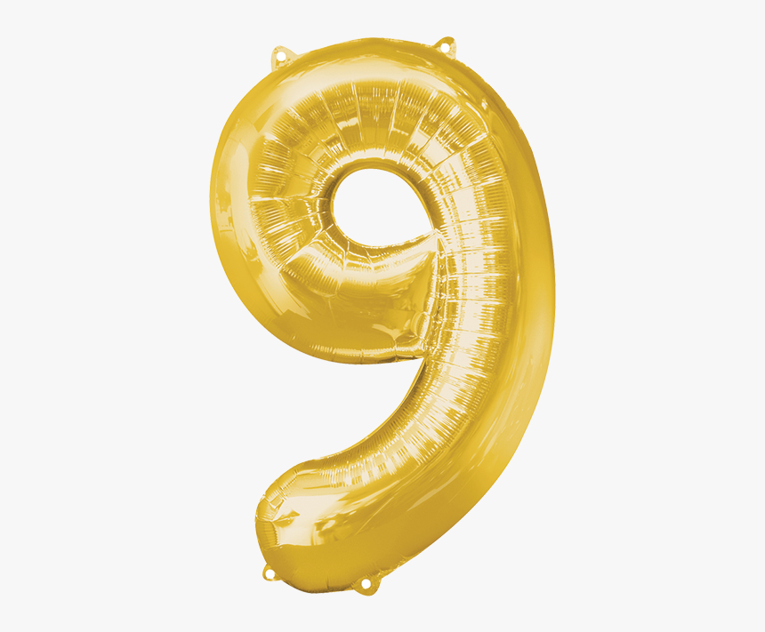 Number 9 Silver Foil Balloon, HD Png Download