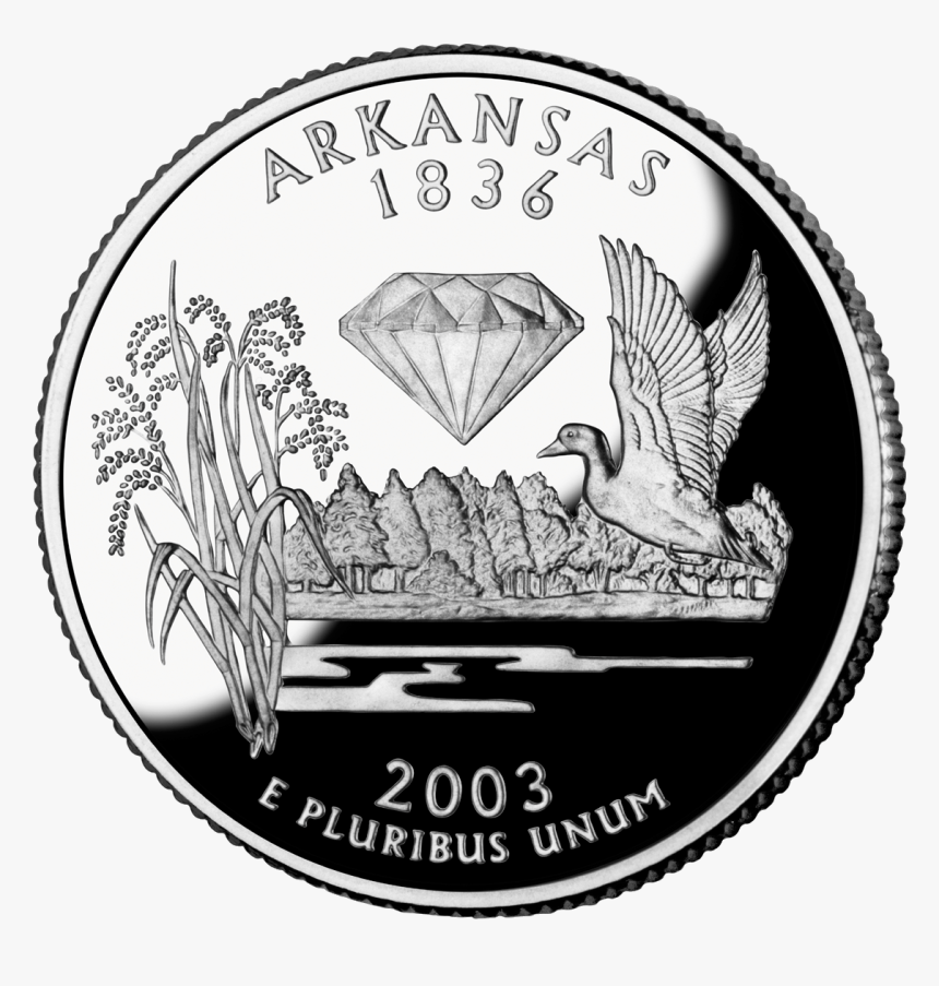 Quarter Of Arkansas - Arkansas State Quarter, HD Png Download